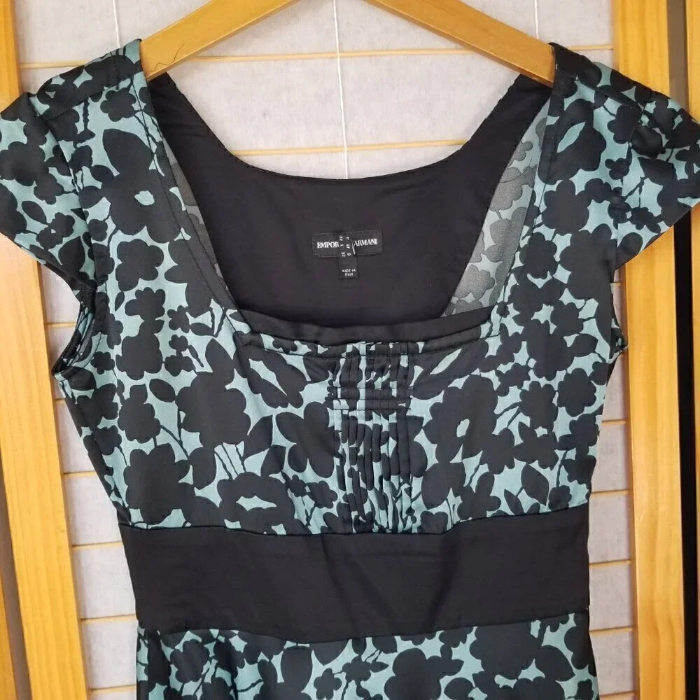 Armani Cocktail Mini Dress Formal Satin Size 2
